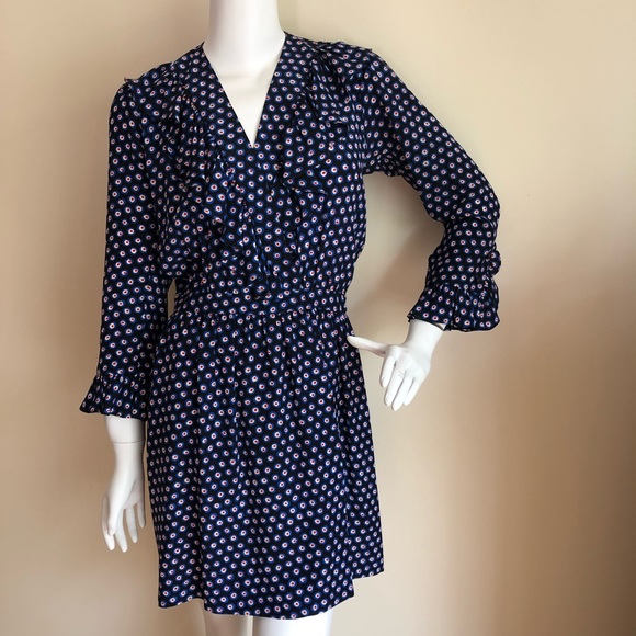 Yves Saint Laurent S/S 1983 vintage silk wrap dress - Picture 2 of 9